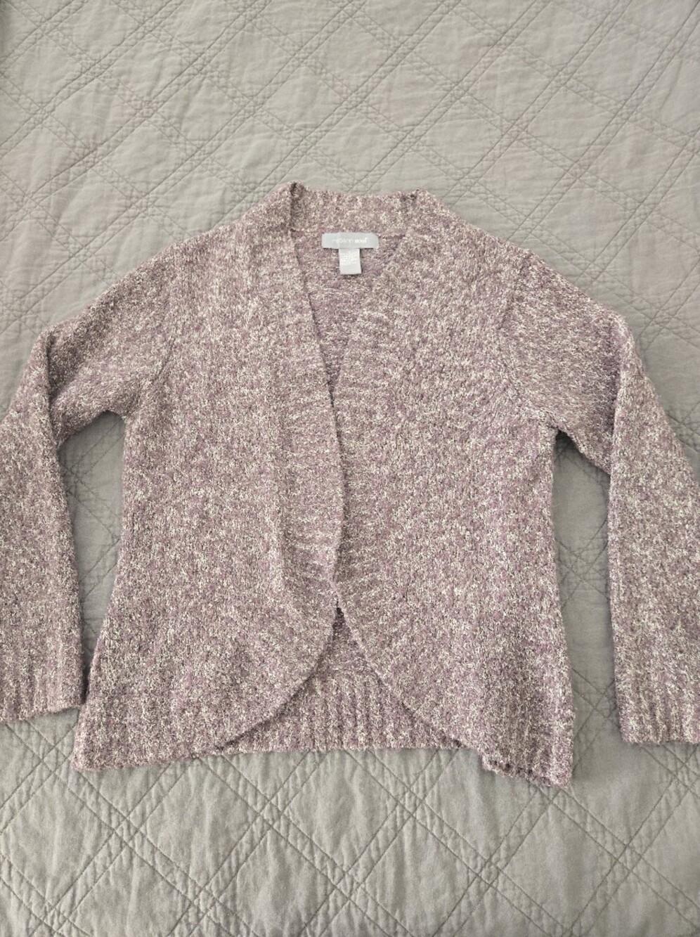 Modern Soul Open-Front Sweater Cardigan - Dusty Rose